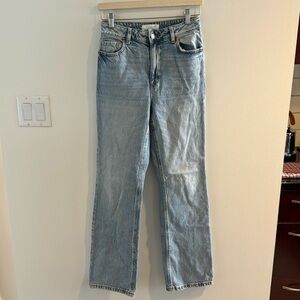 Dynamite Candice medium wash straight leg jeans